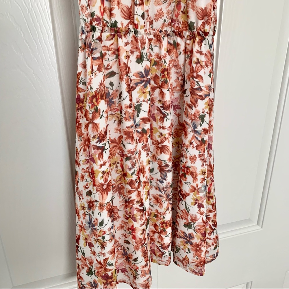 NWT Joie Reinelde White Silk Floral Blouson Dress - Picture 4 of 7